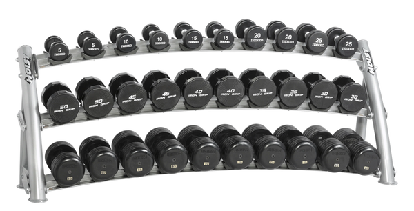 Hoist CF 3461 3 3 TIER HORIZONTAL DUMBBELL RACK 15 PAIRS