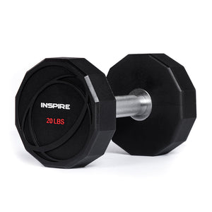 INSPIRE 25LB URETHANE DUMBBELL