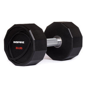 INSPIRE 35LB URETHANE DUMBBELL