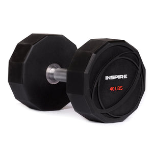 INSPIRE 40LB URETHANE DUMBBELL