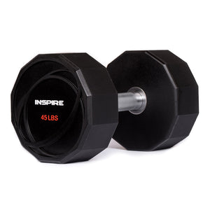 INSPIRE 45LB URETHANE DUMBBELL