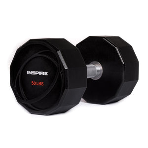INSPIRE 50LB URETHANE DUMBBELL