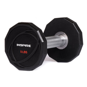 INSPIRE 5LB URETHANE DUMBBELL