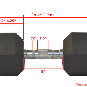 LIFE SPORT RUBBER DUMBBELL 8LB