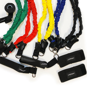 LIFE SPORT COVERED RESISTANCE BAND 40LB BLACK