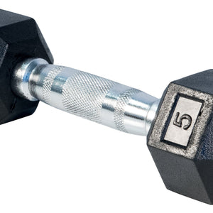 LIFE SPORT RUBBER DUMBBELL 5LB