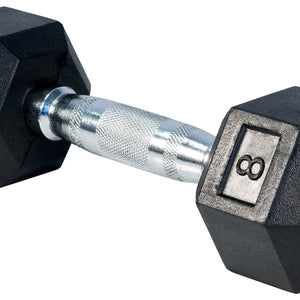 LIFE SPORT RUBBER DUMBBELL 8LB