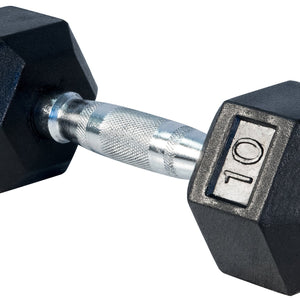 LIFE SPORT RUBBER DUMBBELL 10LB
