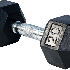 LIFE SPORT RUBBER DUMBBELL 20LB