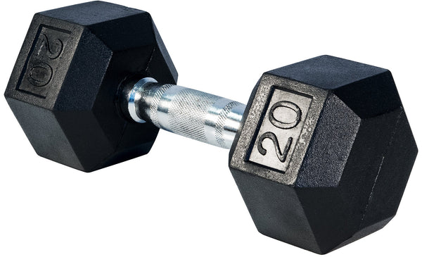 LIFE SPORT RUBBER DUMBBELL 20LB - Main Image