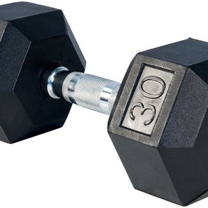 LIFE SPORT RUBBER DUMBBELL 30LB