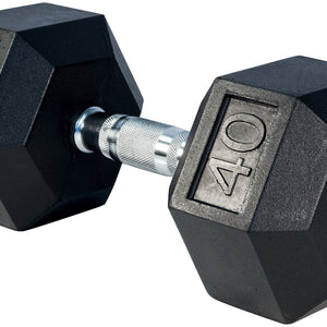 LIFE SPORT RUBBER DUMBBELL 40LB