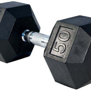 LIFE SPORT RUBBER DUMBBELL 50LB