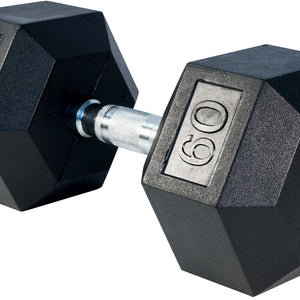 LIFE SPORT RUBBER DUMBBELL 60LB