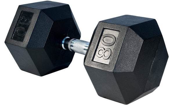 Solid best sale rubber dumbbells