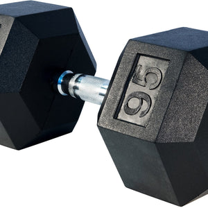 LIFE SPORT RUBBER DUMBBELL 95LB