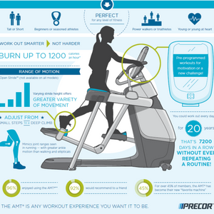 PRECOR AMT 835 BLACK PEARL