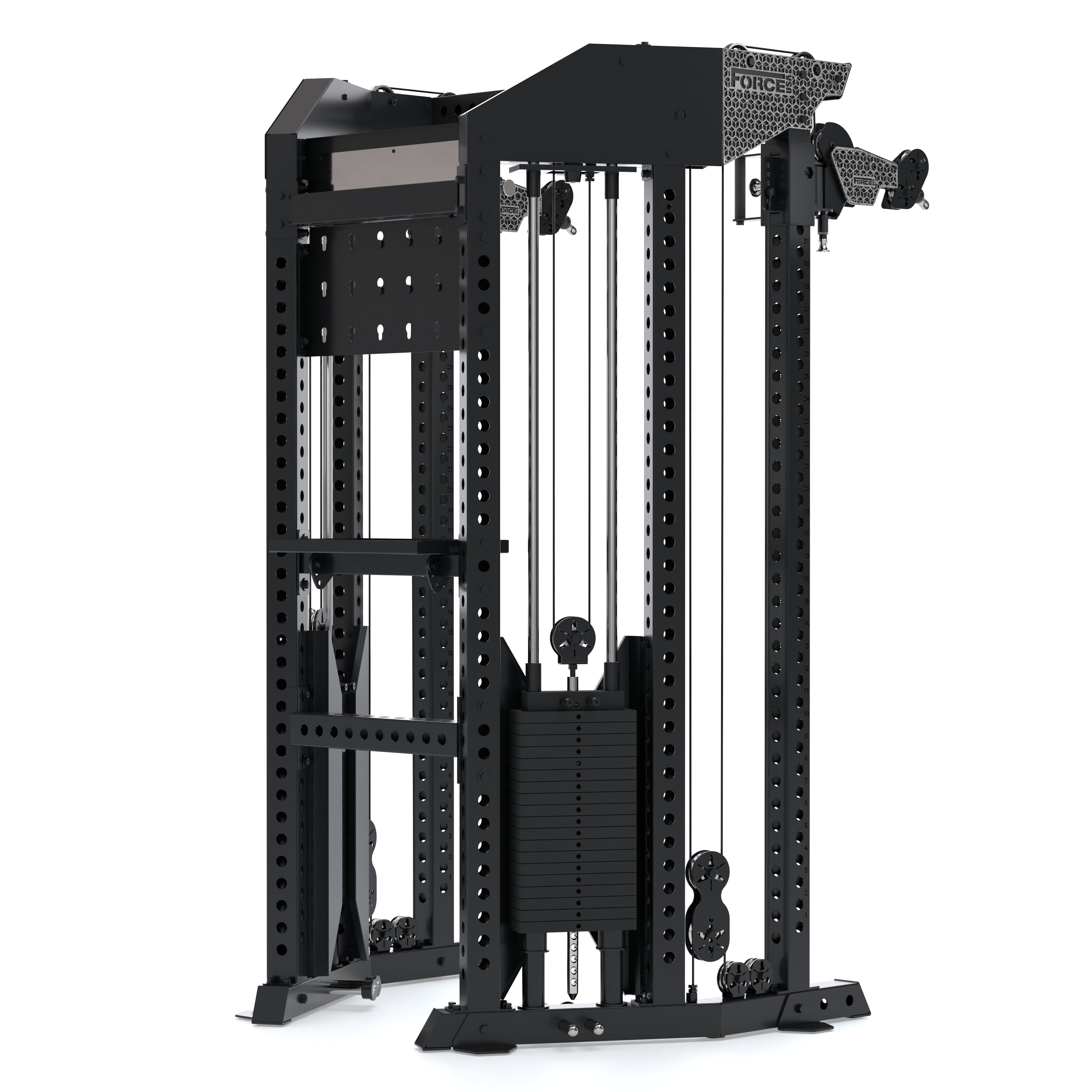 Functional Training Storage Rack FORCE USA FUNCTIONAL TRAINER RACK (FTR) | HALF RACK + CABLE MACHINE CO