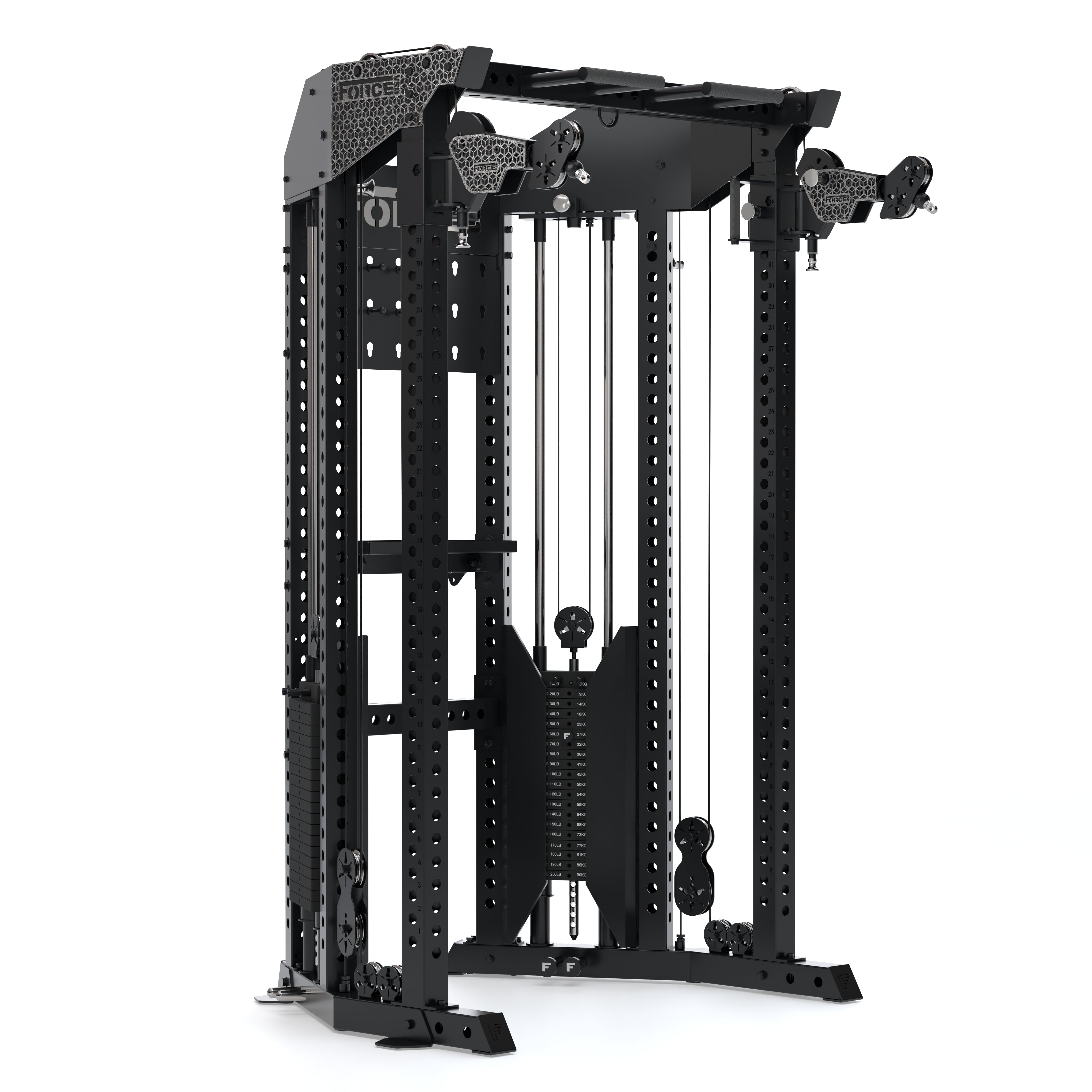 Functional Training Storage Rack FORCE USA FUNCTIONAL TRAINER RACK (FTR) | HALF RACK + CABLE MACHINE CO